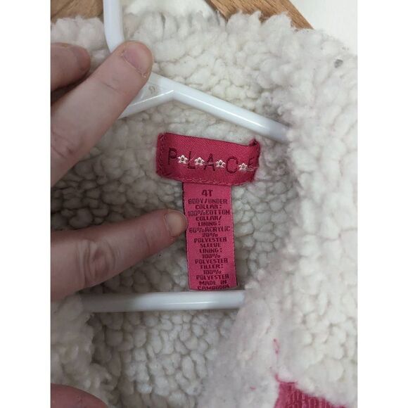 Kids Pink Corduroy Sherpa Lined Button Down Jacket - Size 4T - Picture 5 of 5